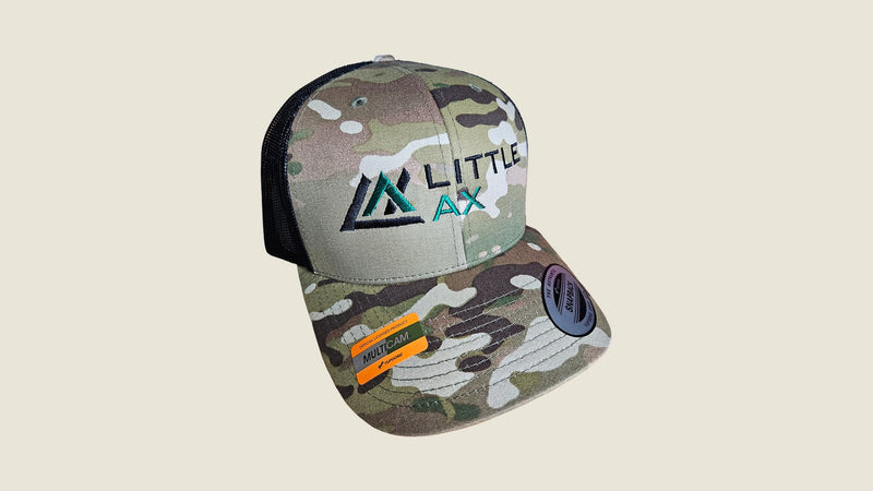 Little Ax Classic Trucker Cap in khaki camo