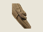 R2MP bow case coyote brown, zipped arrow gusset detail