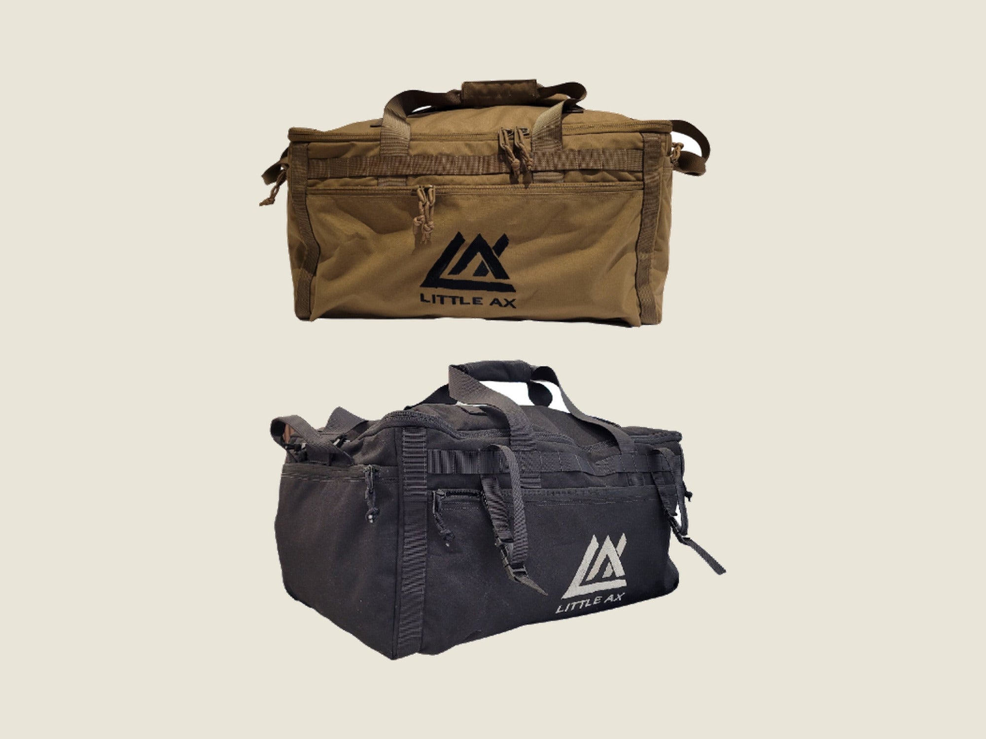 LT1 Light Traveller Duffle Bag in coyote brown and black