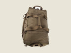 LT1 duffle bag, upright with backpack straps stowed
