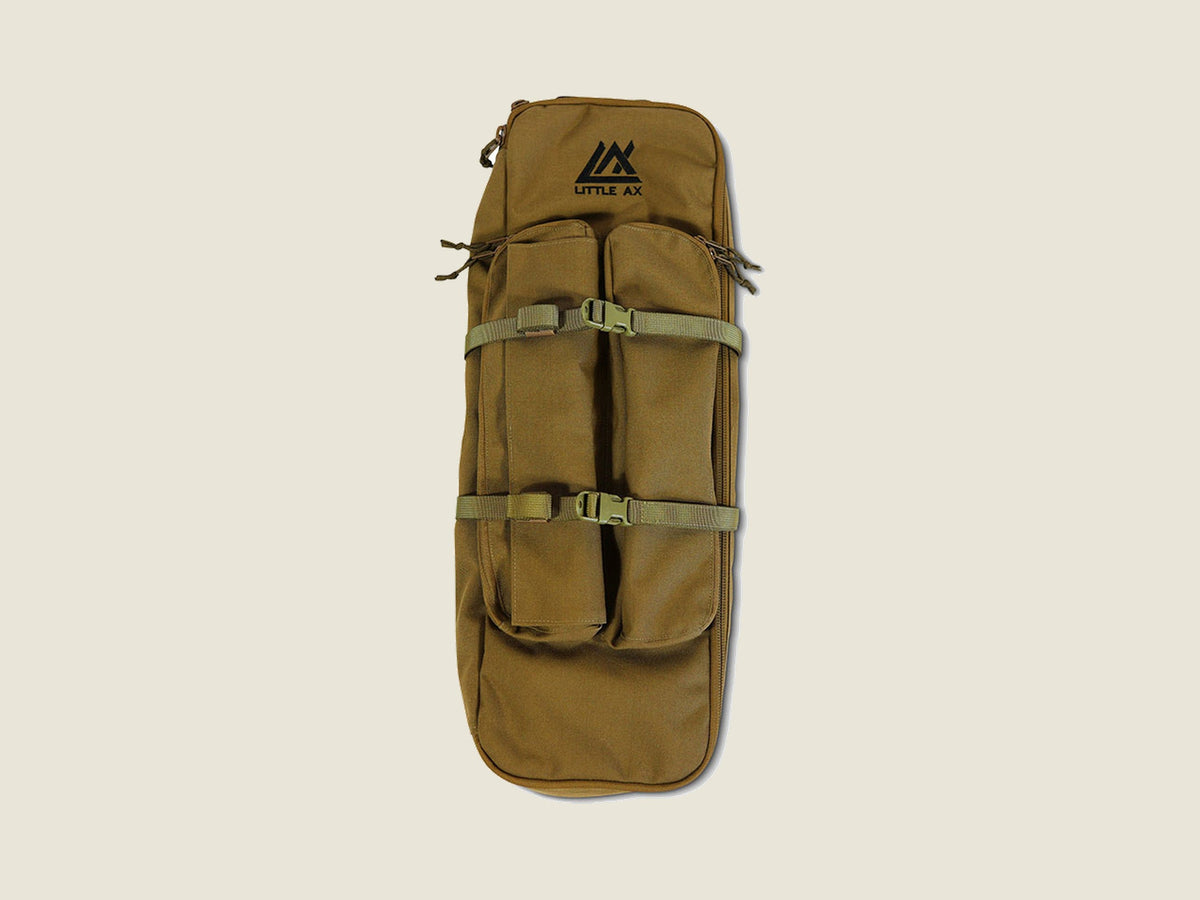 R2C Compact Bow Case backpack in coyote brown