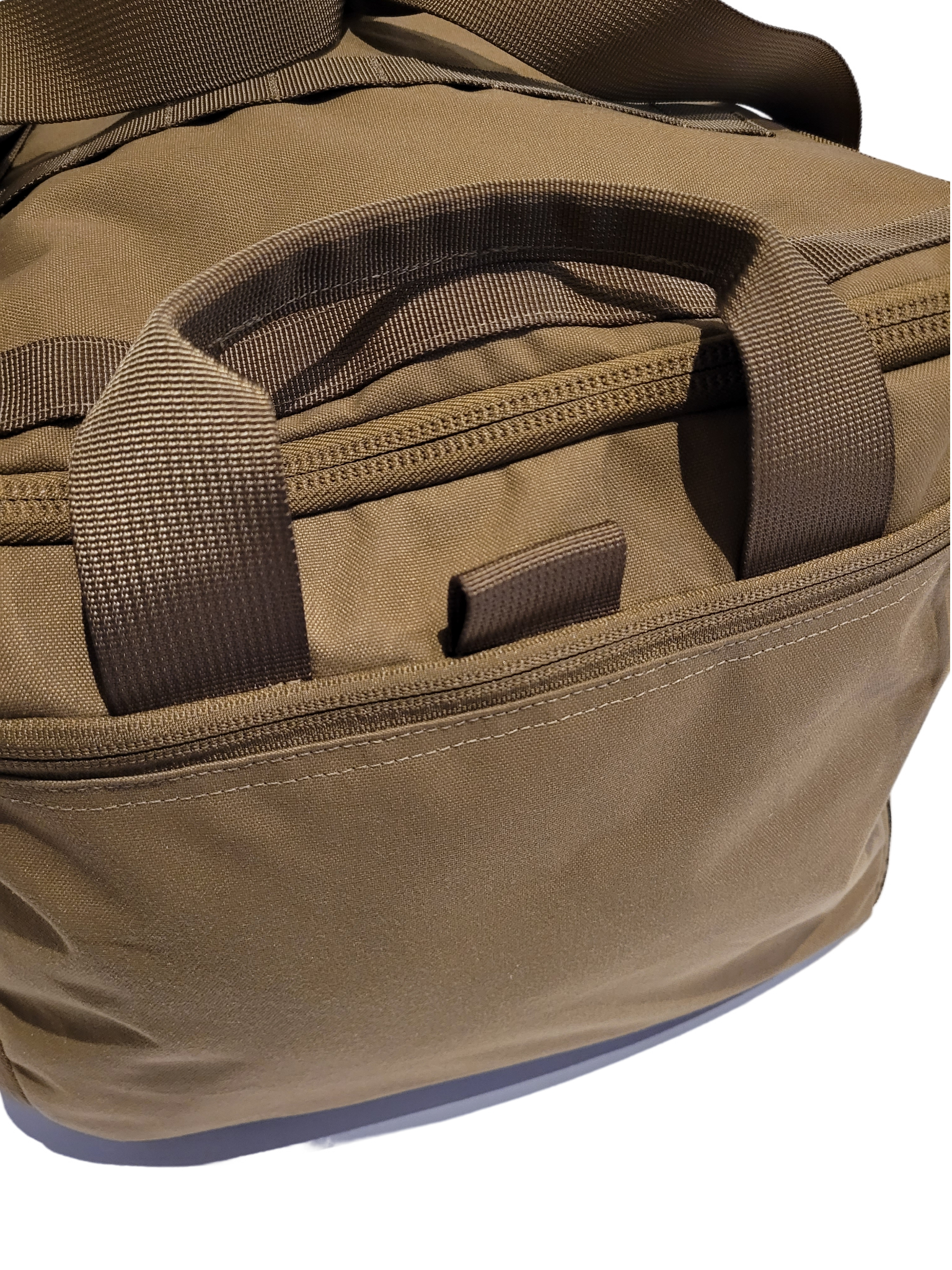 LT1 duffle bag, MOLLE strips and webbing reinforcement